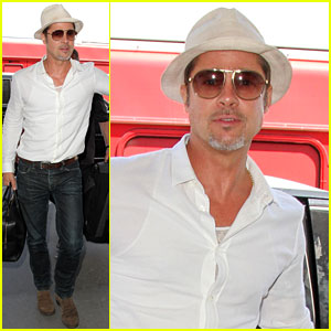 Brad Pitt Looks So Handsome Catching Flight Out of Town