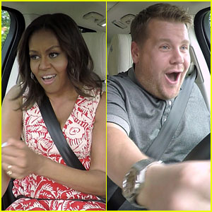 Michelle Obama Sings 'Get Your Freak On' With Missy Elliott & James Corden for 'Carpool Karaoke'!