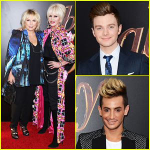 Jennifer Saunders & Joanna Lumley Are 'Absolutely Fabulous' with Chris Colfer In NYC!