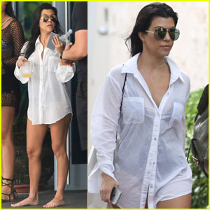 Kourtney Kardashian Enjoys the Holiday Weekend in Miami