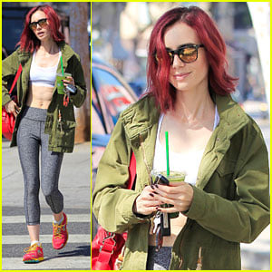 Lily Collins Was Apprehensive About Dying Her Hair Flame Red