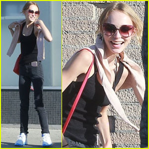 Lily-Rose Depp Has a Casual Lunch in Hollywood