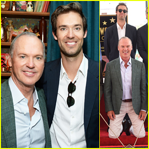 Michael Keaton Gets Honored By Son Sean Douglas At Hollywood Walk of Fame Ceremony!
