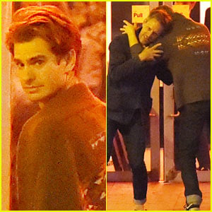 Andrew Garfield Grabs Dinner With Friends After Stepping Out with Emma Stone