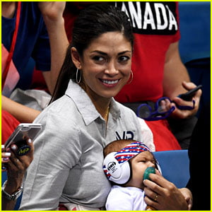 Nicole Johnson & Baby Boomer Have Been Supporting Michael Phelps at Olympics Events!