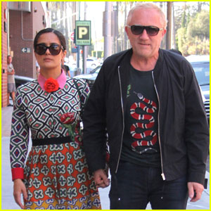 Salma Hayek Enjoys the End of Summer With Her Family