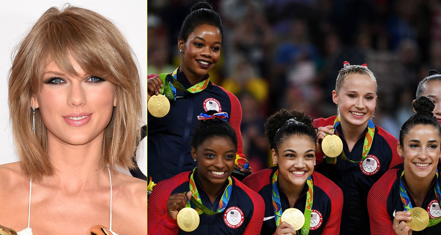 Taylor Swift Congratulates the US Women’s Gymnastics Team 2016 Rio(01)