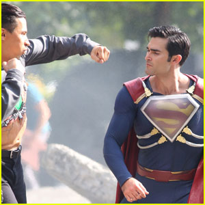 Tyler Hoechlin Films a Big Fight Scene in His ‘Superman’ Suit