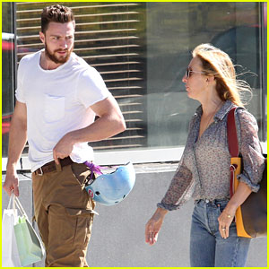 Aaron Taylor-Johnson & Wife Sam Spend Sunday with Their Kids!