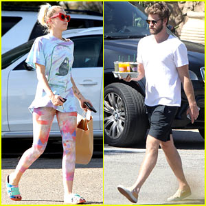Miley Cyrus & Liam Hemsworth Step Out Separately to Grab Some Grub in Malibu