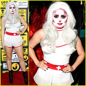 Ariel Winter Transforms Into a Sexy Night Nurse at Just Jared's Halloween Party!