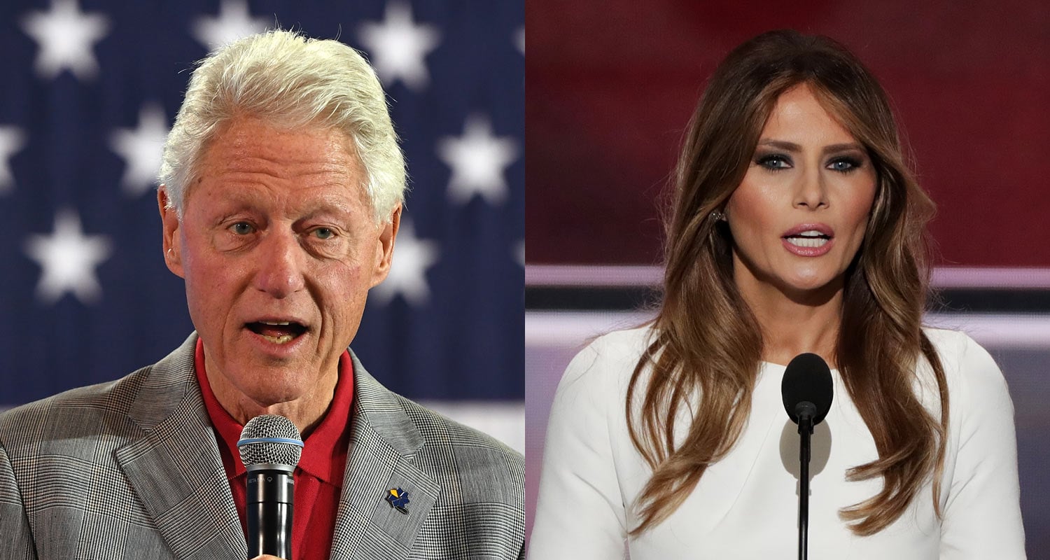 Bill Clinton & Melania Trump Avoid Each Other at Final Presidential ...