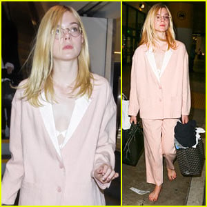 Elle Fanning Explains Why She Went Barefoot at LAX in Instagram Post!