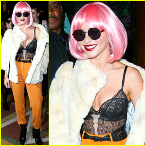 Julianne Hough Wears a Pink Wig for Early Halloween Costume!