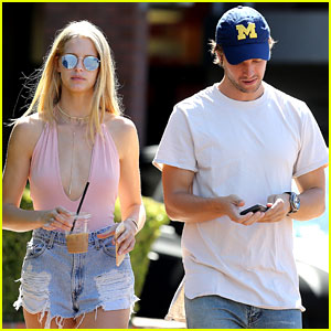 Patrick Schwarzenegger & Girlfriend Abby Champion Grab Afternoon Snacks