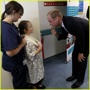 Prince William Visits Patients at Basingstoke Hospital