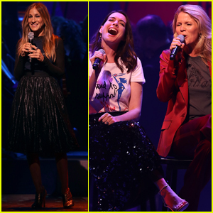 Anne Hathaway & Sarah Jessica Parker Showcase Their Vocal Talents at Hillary Clinton's Broadway Fundraiser