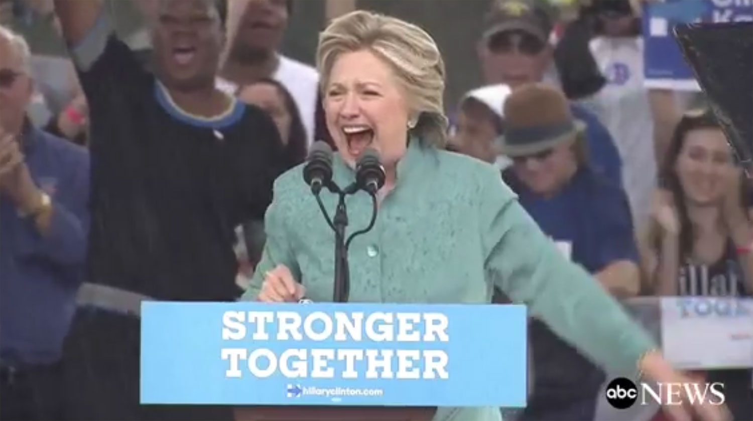 Rev Hillary Raining Hillary Clinton Speaks in Pouring Rain at Florida Rally! | Hillary ...