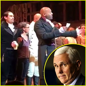 VIDEO: Mike Pence Attends 'Hamilton,' Cast Sends Him an Important Message After the Show