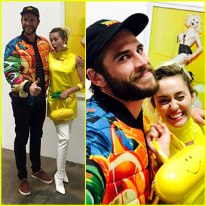 Miley Cyrus & Liam Hemsworth Support Pal Vijat Mohindra's Exhibition Preview!