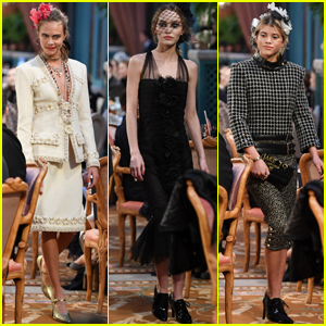 Cara Delevingne Returns to 'Chanel' Runway With Lily-Rose Depp & Sofia Richie