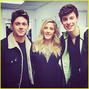 Niall Horan & Former Flame Ellie Goulding Spend Time Backstage at Jingle Ball!