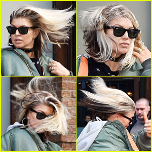 Fergie Loses Battle with the NYC Wind, But Still Looks Great!
