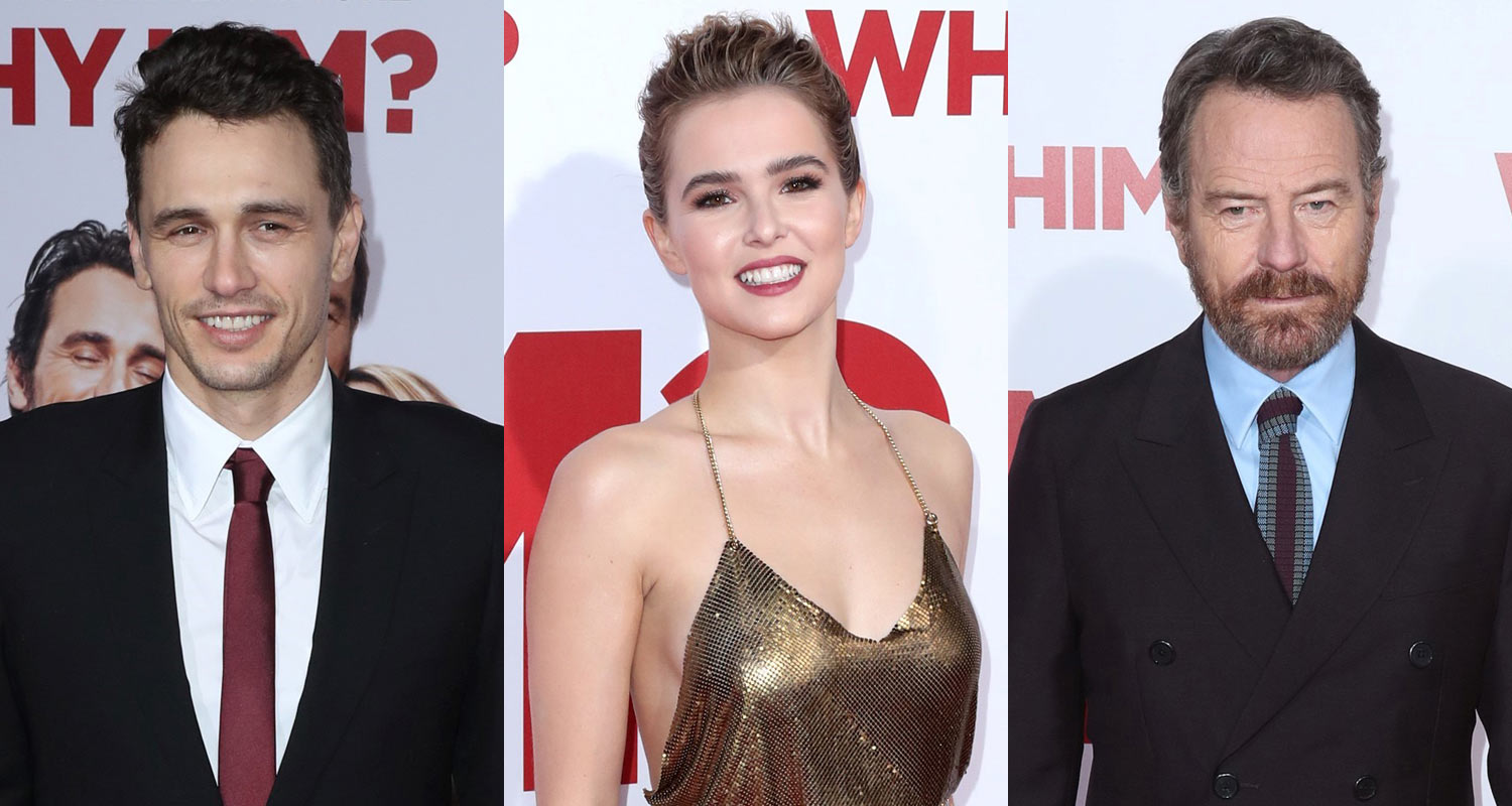 James Franco, Zoey Deutch, & Bryan Cranston Premiere ‘Why Him?’ Bryan
