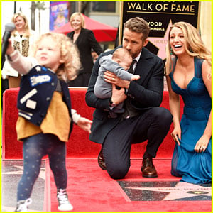 James Reynolds Steals the Microphone from Dad Ryan Reynolds at Walk of Fame Ceremony!
