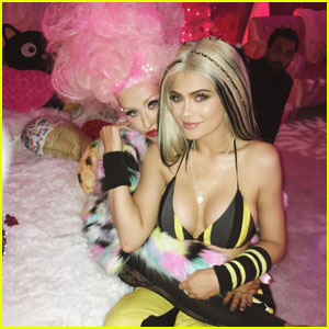 VIDEO: Kylie Jenner Kisses Christina Aguilera On The Lips!