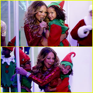 Mariah Carey’s Kids Monroe & Moroccan Are Adorable Elves In ‘Here Comes