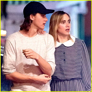 Suki Waterhouse Takes Nighttime Stroll With Brother Charlie in Barbados