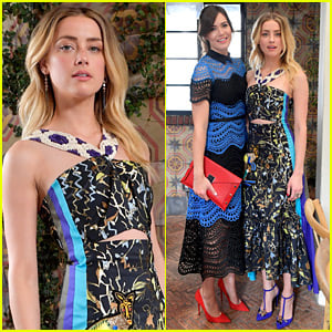 Amber Heard Joins Golden Globe Nom Mandy Moore at W Mag's It Girl Luncheon!