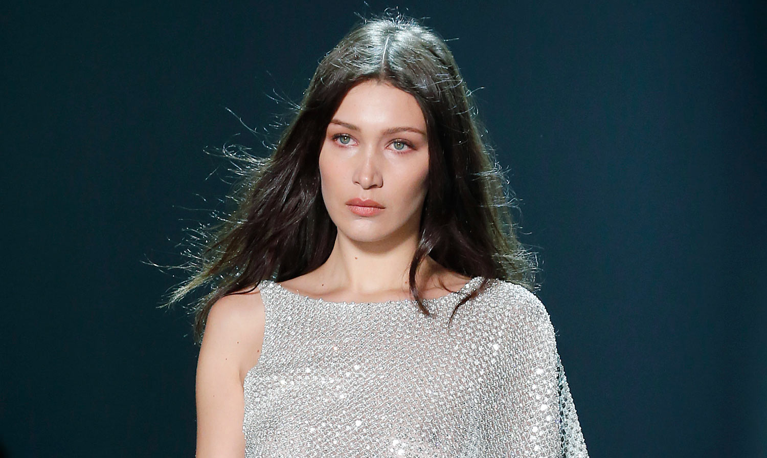 Bella Hadid Shines in DiamondCovered Dress for Alexandre Vauthier