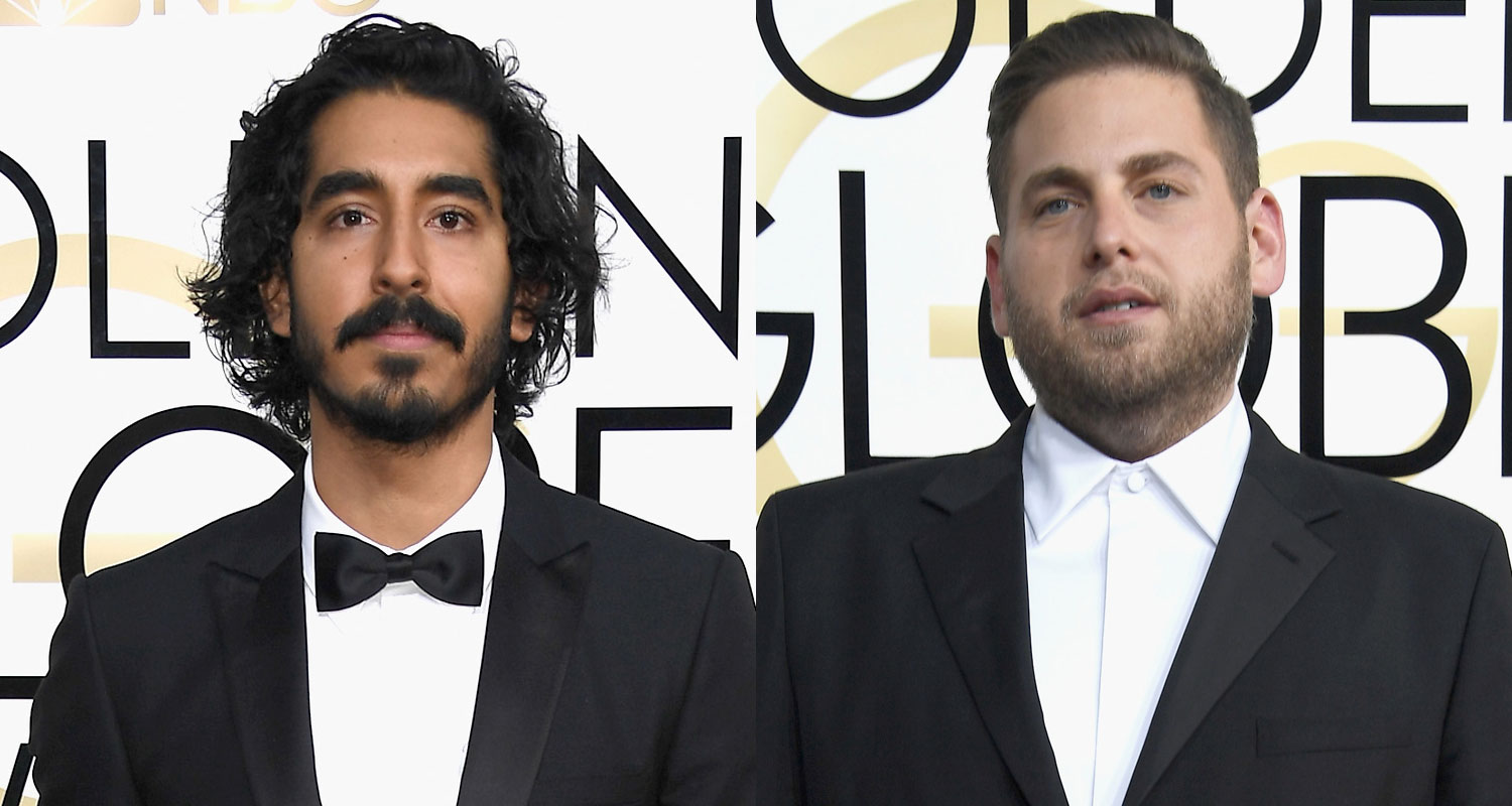 Dev Patel Jonah Hill Hit Golden Globes 2017 Red Carpet 2017 Golden