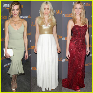 Katie Cassidy & Dove Cameron Party With Amazon After Golden Globes 2017