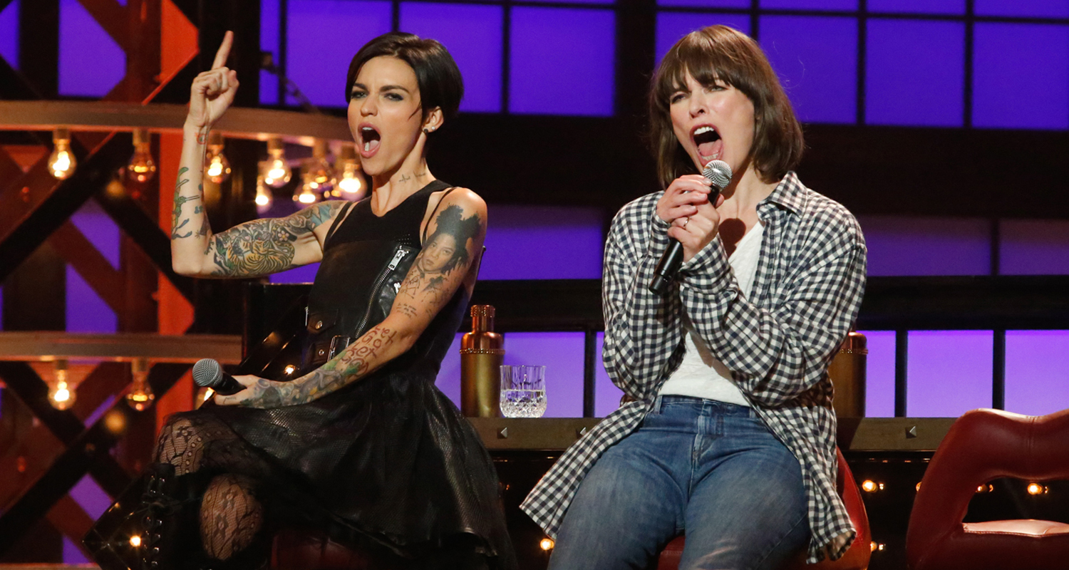 Milla Ruby VIDEO: Milla Jovovich Teases Her Lip Sync Battle Against Ruby Rose ...