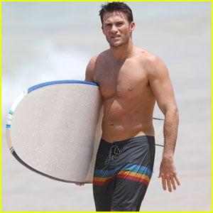 Scott Eastwood Looks Ripped While Surfing in Sydney