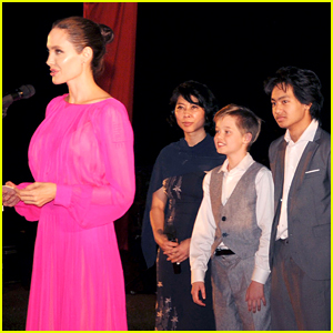 Angelina Jolie's Kids Beam with Pride While Watching Her Speak in Cambodia!