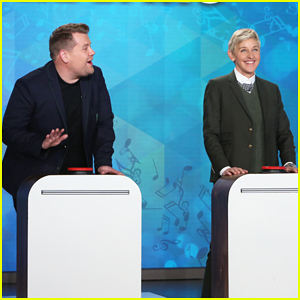 James Corden & Ellen DeGeneres Battle It Out In 'Finish The Lyric' - Watch Here!