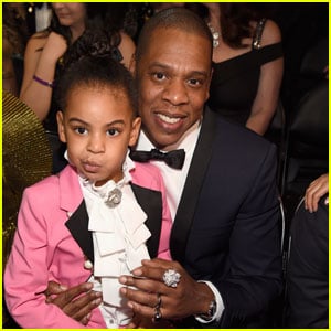 Blue Ivy Channels Prince at Grammy 2017 With Dad Jay Z