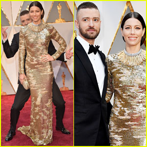 Justin Timberlake Photo Bombs Jessica Biel on Oscars 2017 Red Carpet!