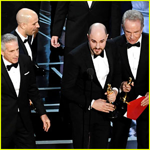 Watch Oscars Producers Scramble On Stage as 'La La Land' Team Accepts Best Picture