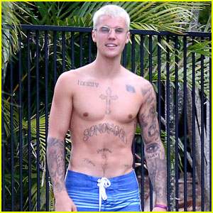 Justin Bieber Goes Shirtless on an Island in Australia