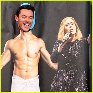 Luke Evans Gives a 'Shirtless' Serenade of Adele's Song on 'Ellen' - Watch Now!