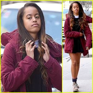 Malia Obama Steps Out in Freezing Cold New York City