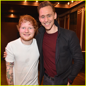Tom Hiddleston Attends Ed Sheeran SiriusXM Secret Show in NYC