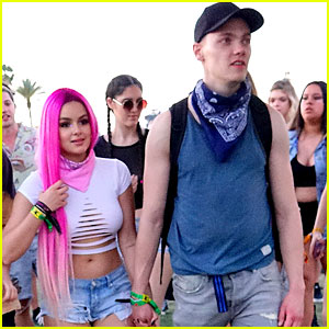 Ariel Winter Wears Cut-Out Top at Coachella with Boyfriend Levi Meaden