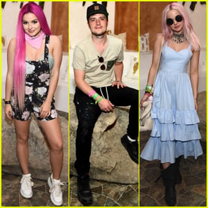 Ariel Winter & Dove Cameron Rock Pink Hair During Coachella 2017