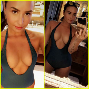 Demi Lovato Shows Off Major Cleavage in Swimsuit Selfies